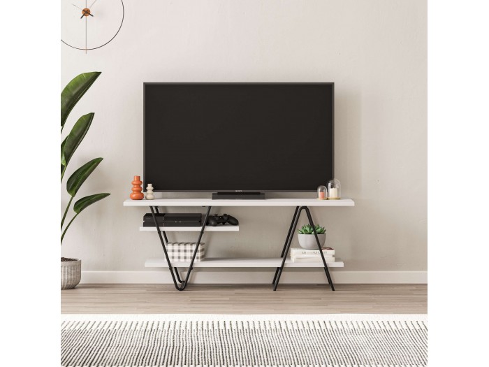 ТВ шкаф ESSEL (бяло)